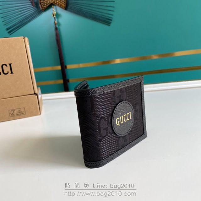 Gucci古馳包包 G家新款錢包 625574 古奇男士短夾黑色錢包 gdj1396